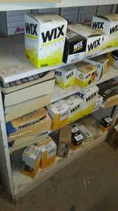 lot 230 image: (4) Shelves New Wix Filters