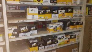 lot 237 image: (3) Shelves Wix Filters