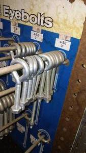 lot 88 image: Eye Bolts with Display