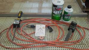 lot 104 image: Brake Fluid and Tools