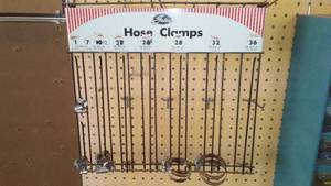 lot 161 image: Hose Clamp Display with Contents