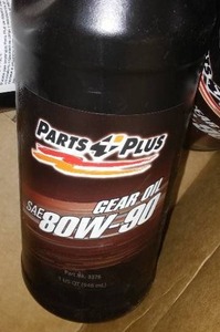 lot 172 image: Parts Plus Gear Oil, 80W-90 (7  1 Qt.)