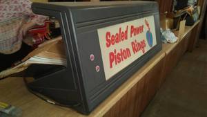 lot 186 image: Sectional Metal Sales Binder Organizer, Lighted, with Contents