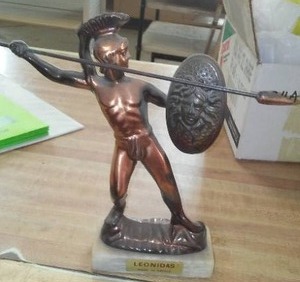 lot 195 image: Leonidas Statue, 9 in. tall.