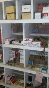 lot 221 image: Contents of Cubbies, Tungsten Ignition Parts