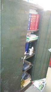 lot 269 image: Cabinet with Contents. 76x36x18