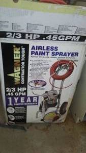 lot 434 image: Wagner Airless Paint Sprayer Near new