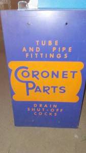 lot 454 image: Vintage Coronet Parts Drawer Organizer and Manuals Mancave
