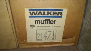 lot 472 image: (2) Shelves Mufflers, More