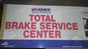 lot 475 image: Wagner Brake Shop Sign. Loc Bin 101