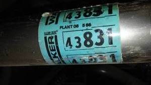 lot 519 image: Walker Exhaust Pipe (3) 43831,43846,43871