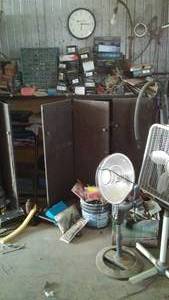 lot 556 image: Cupboard, Fans, Parts and More. Loc CS