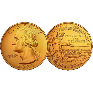 2021 George Washington Quarter Set (Gold Plated)