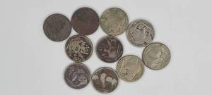 1913-1938 Buffalo Nickels (Culls) Qty 10