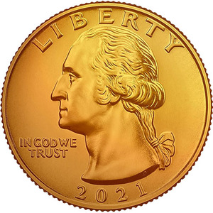 2021 George Washington Quarter Set (Gold Plated)