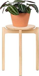 lot 21 image: Alben Plant Stool wNatural Wood Finish