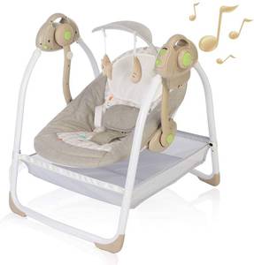 lot 31 image: AiBeeYou Baby Swing with 6 Motions, Sound & Timer, Khaki