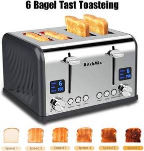 lot 32 image: Toaster 4 Slice, KitchMix