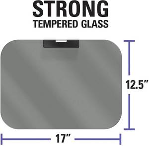 lot 87 image: Sanus Tempered Glass On-Wall AV Shelf for Streaming Devices, Game Consoles, and Cable Boxes - SOA-AVS1