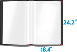 lot 172 image: Presentation Book 40 Clear Pockets Sleeves, 24 x 18