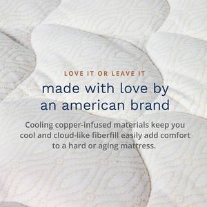 lot 182 image: Viscosoft Extra Plush Pillowtop Mattress Topper with Copper Fiberfill, Full