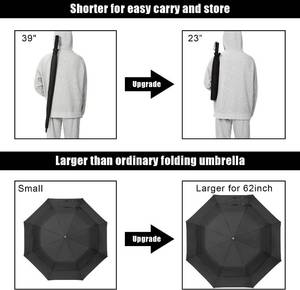 lot 143 image: G4Free 62 Inch Portable Golf Umbrella