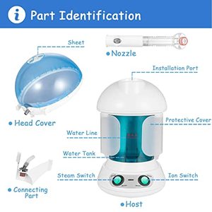 lot 45 image: KIEKRO 2 in 1 Hair and Facial Steamer