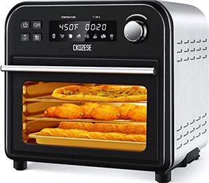 lot 43 image: Ckozese 8-In-1 Toaster Oven Air Fryer, Black
