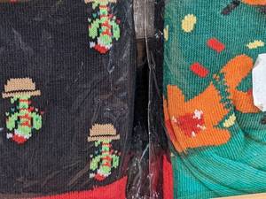 lot 204 image: 6 Pair of Luther Pike Seattle Novelty Socks, 4 Are Christmas Styles