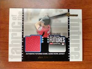 2003 Bowman Draft Fabric of the Future Joe Mauer Jersey Relic Card