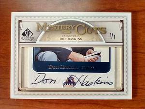 2009 SP Legendary Cuts Don Haskins 11 Autographed Card