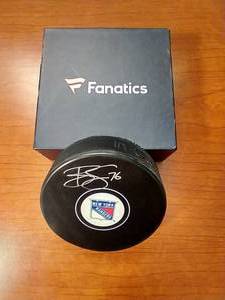Autographed Brady Skjei Hockey Puck - Fanatics Hologram