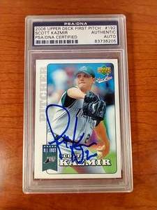 2006 Upper Deck First Pitch Scott Kazmir Auto - PSADNA Certified