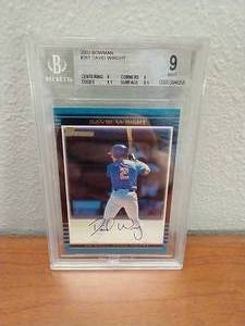 2002 Bowman David Wright Card - BCG 9