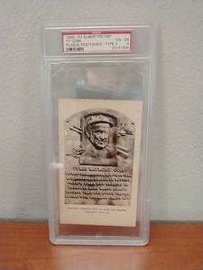 RARE 1946-52 Ty Cobb HOF Postcard - PSA GradedSlabbed