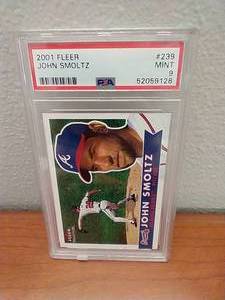 2001 Fleer John Smoltz - PSA9