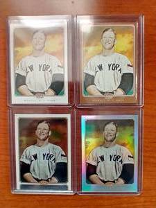 4 Variations of 2010 Topps 206 Mickey Mantle Cards - 2 #d