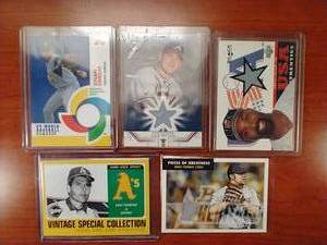 5 Baseball Jersey Relic Cards