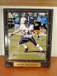 Autographed Brian Urlacher 8x10 Photo in Plaque