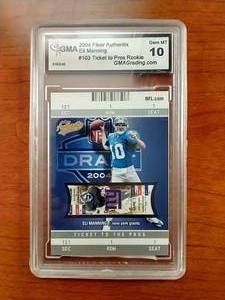 2004 Fleer Authentix Eli Manning Rookie - GMA 10