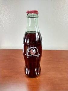 Unopened Coke Bottle - Fighting Sioux 2001-02 Inaugural Season at REA
