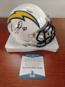 Autographed Antonio Gates Mini Speed Helmet - WCOA