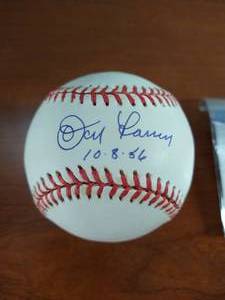 Autographed Don Larsen Official MLB Baseball - With Inscription & COA