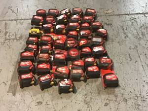 HUGE MIX LOT OF MILWAUKEE MEASURE TAPE&nbsp&nbspCustomer Returns&nbsp See Pictures