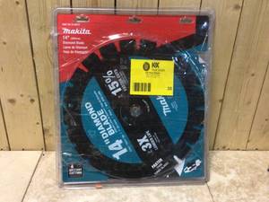 Makita 14 in. Segmented Rim Dual Purpose Diamond Blade&nbsp&nbspCustomer Returns&nbsp See Pictures