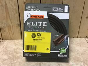 Lot of Frost King 34 in. x 12 in. x 84 in. Brown Elite Lifetime Door Weatherseal Replacement&nbspCustomer Returns&nbsp See Pictures