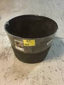 Southern Patio 22.44 in. Dia x 14.96 in. H Rustic Oak High-Density Resin Whiskey Barrel Planter&nbspCustomer Returns&nbsp See Pictures