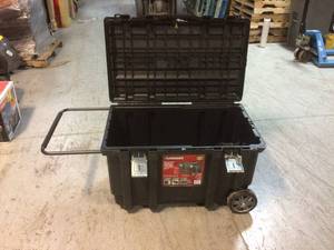 Husky 37 in. Rolling Tool Box Utility Cart Black&nbsp&nbspCustomer Returns&nbsp See Pictures