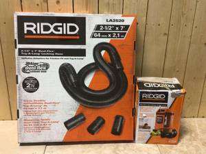RIDGID 2-12 in. x 7 ft. Dual-Flex Tug-A-Long Locking Vacuum Hose for RIDGID WetDry Shop Vacuums&nbsp&nbspCustomer Returns&nbsp See Pictures