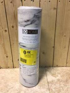 Cozy Living Modern Marble Grey 17.5 x 55 Kitchen Mat&nbsp&nbspCustomer Returns&nbsp See Pictures